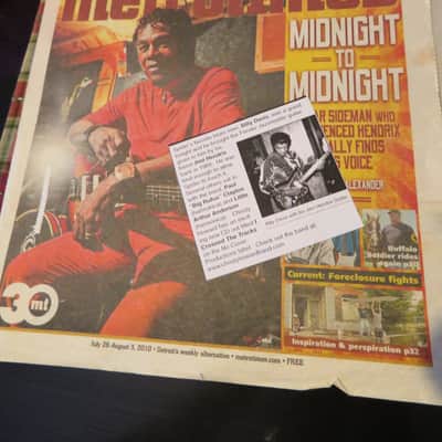 Jimi Hendrix's 1964 Fender Jazzmaster owned by Billy Davis of Hank Ballard And The Midnighters image 3