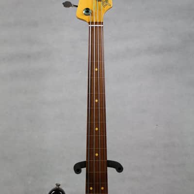Fender Jaco Pastorius Fretless Jazz Bass 3-Color Sunburst w/ Deluxe Brown Hardshell Case image 3