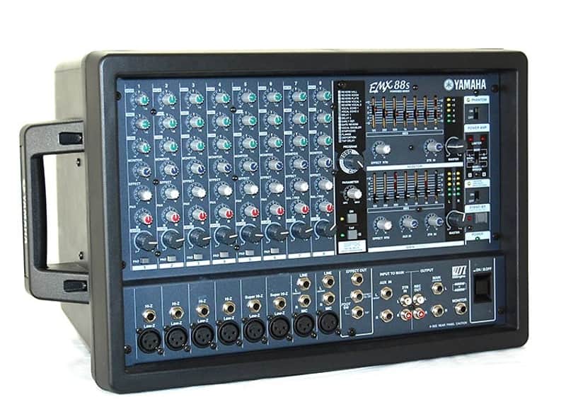 Yamaha EMX88S 8-Channel 400w Powered Mixer Black | Reverb