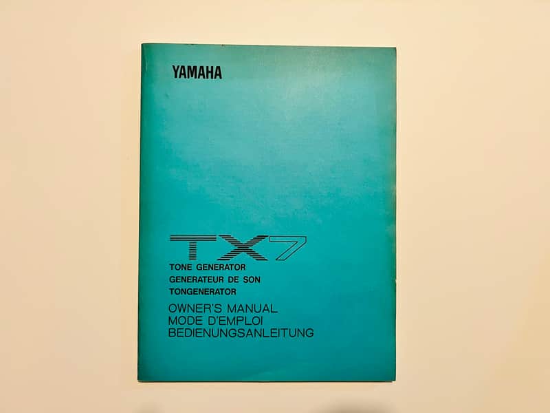 Yamaha TX7 - Owner’s Manual EN-FR-DE image 1