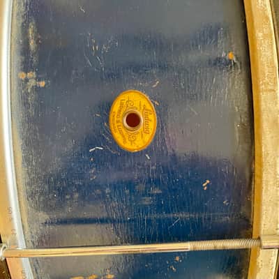 Ludwig 23 inch bass drum 1920’s - Blue wood image 8