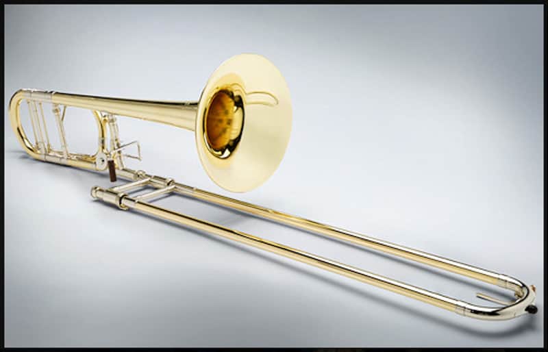 Shires Q Series Tenor Trombone - Rotor Valve and Yellow Brass Bell image 1