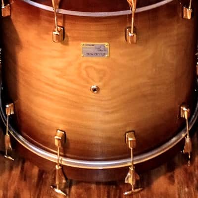 ODERY CUSTOM BRONZED ROOTBEER FADE-BRASS PLATED HDWE 6 PC SHELL PACK 10t, 12t, 13sd, 14ft, 16ft, 22"b image 9