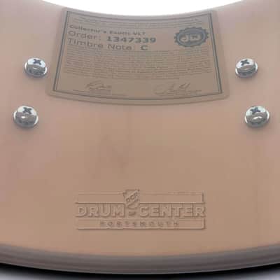 DW Collectors SSC Maple Snare Drum 14x6.5 Exotic Olive Ash Burl image 5