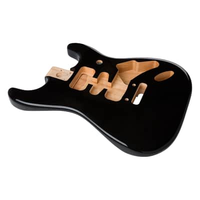 Fender Deluxe Series Stratocaster HSH Alder Body Black 0997103706 image 1