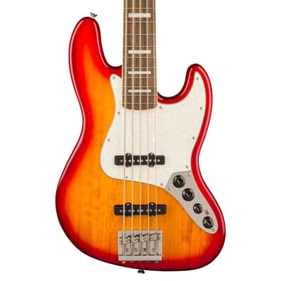 Squier Classic Vibe Active 70s Jazz Bass V LRL Sienna Sunburst - 5-String Electric Bass image 3