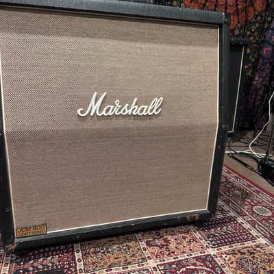 Marshall JCM 800 Lead Series Model 1960A 4x12" Angled Guitar Speaker Cabinet 1981 - 1990 - Black image 3