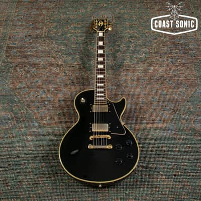 1989 Burny RLC-60 Les Paul Custom Black Beauty made in Japan image 2