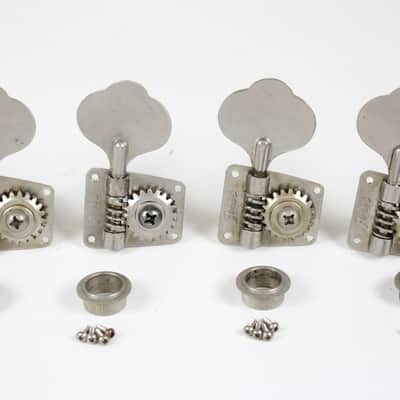 1977 Vintage Fender Mustang/Musicmaster/Coronado II Bass Nickel Tuners Set 1970s USA image 2