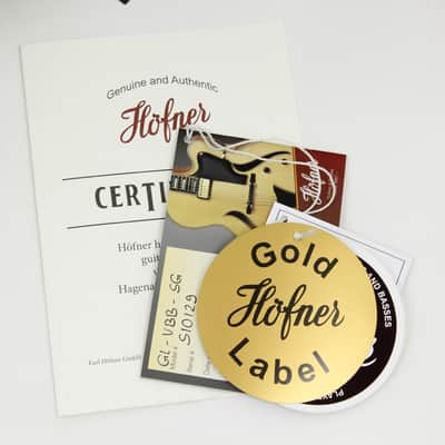 Hofner 500/1 Gold Label Violin Bass Surf Green B-Stock image 7