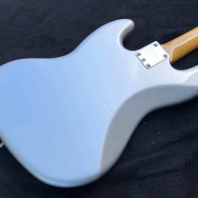 Squier Classic Vibe 60s Jazz Bass Inca Silver - Matching Headstock image 2