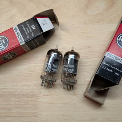 Pair of RCA 12AU7 ECC82 Vacuum Tubes, Gorgeous & Boxed, Audio, Hifi, 1940s WWII image 4