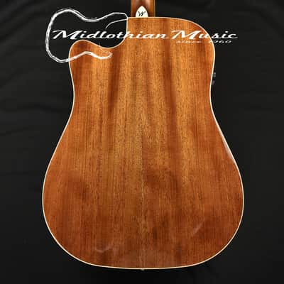 Washburn HD10SCE-0 - Heritage Series - Dreadnought 6-String - Acoustic-Electric Guitar - Natural Gloss image 6