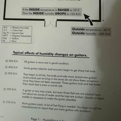 Taylor Shapes Flyer, Humidity & Repair Info Sheets 90s-2000s image 8