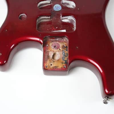 2000 Fender Big Apple Stratocaster BODY Candy Apple Red American USA Made Lightweight 4.2 LBS image 11