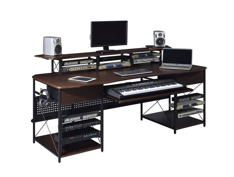 Musiea EX200 Series Pro Music Recording Studio Desk Workstation with 3 x 4U Rack and 2 x 9U Rack image 1