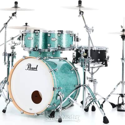 Pearl Music City Custom Reference One 4-piece Shell Pack - Turquoise Glass (RF1422-TGd1) image 6