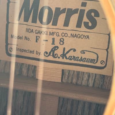 Morris F-18 – Natural, Early Vintage, 1973 image 11