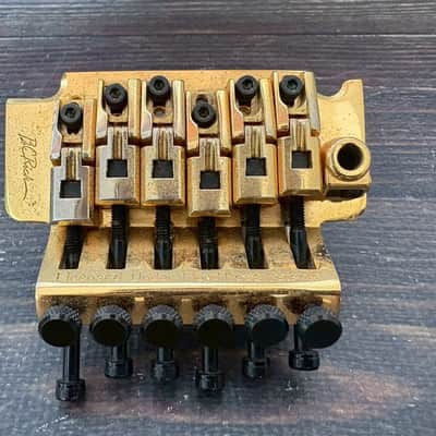 GOTOH B.C. Rich Logo GE1988T Floyd Rose Tremolo Bridge Gold w/Lock Nut Arm Japan image 2