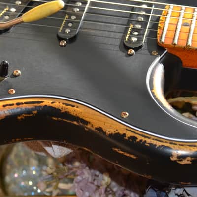 American Fender Stratocaster Sunburst Relic Noiseless Pickups image 16