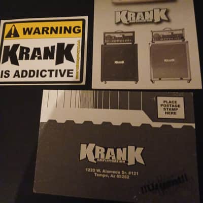 Krank Amplification Krank Sticker, Krank registration card, Krank postcard 2005 - Mulricolor image 1