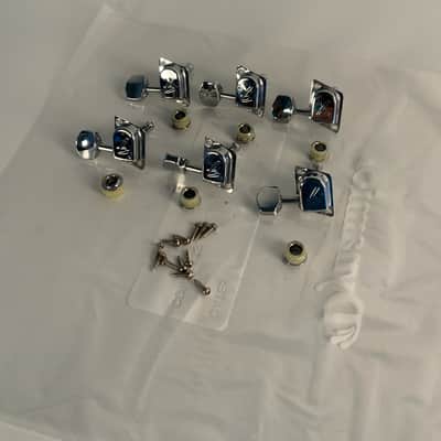 Fender Vintage F-Stamp Tuners — Schaller Germany — Late 1960s/Early 1970s — Complete Set of 6 image 1