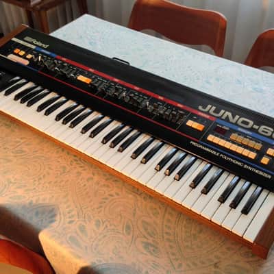 Roland Juno-60 61-Key Polyphonic Synthesizer 1982 - 1984 - Black image 5