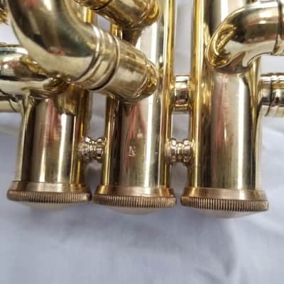 Couesnon Raw Brass Bb Trumpet Circa 1970's with original case & mouthpiece image 9
