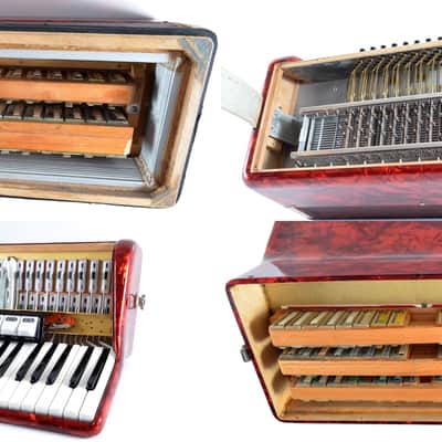 Vintage German Made TOP Piano Accordion Weltmeister 60 bass,8 sw.+Original Hard Case&Shoulder Straps image 12