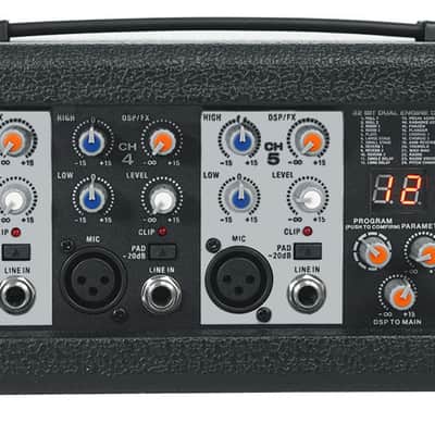 Rockville RPM47 1800w Powered 5-Ch Mixer/Amplifier w/Bluetooth For Church/School image 2