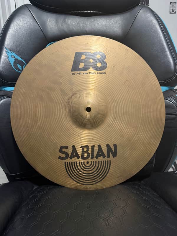 Sabian 16" B8 Thin Crash Cymbal 1990 - 2010 - Natural image 1