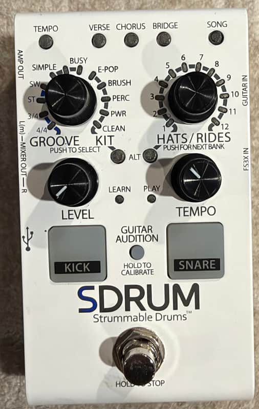 DigiTech SDRUM Strummable Drums 2010s - White