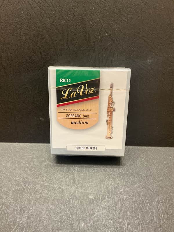 Rico La Voz Medium Bb Soprano Saxophone Box of Ten Reeds image 1