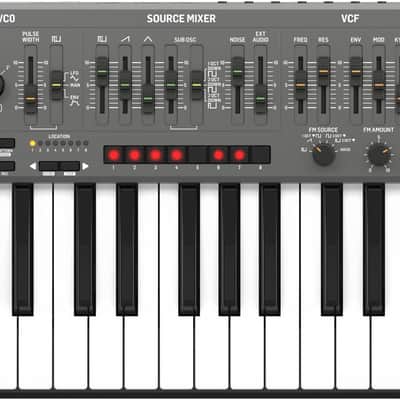 Behringer MS-1 MK II-RD 32-key Monophonic Analog Synthesizer - Gray