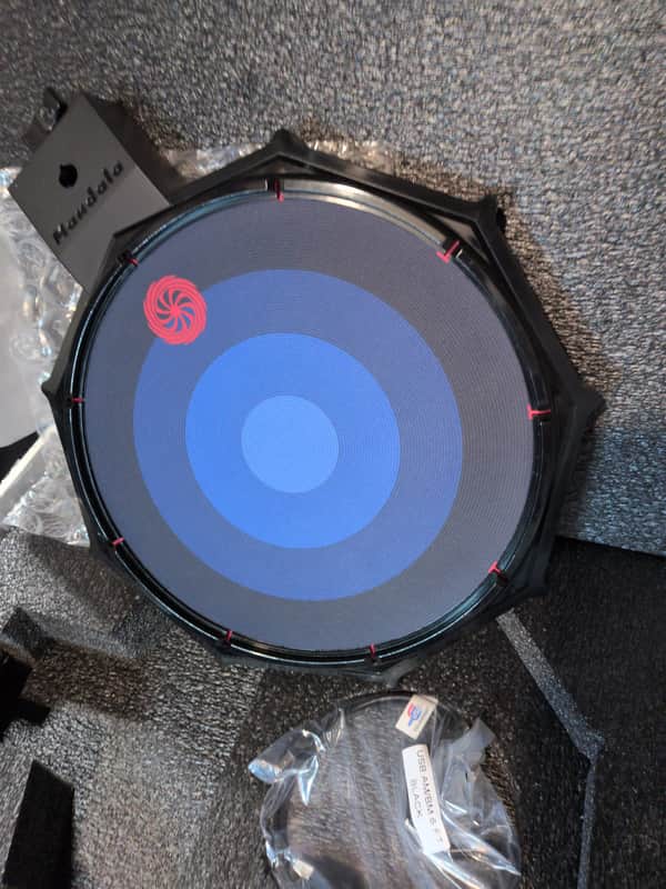 Synesthesia Mandala Drum V3 - USB & 5-PIN MIDI Controller Pad - Black and Blue image 1