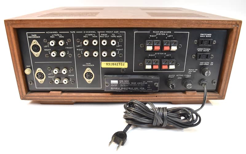 Sansui QS-500 4-Channel Quadrophonic Rear Amplifier Decoder • 120