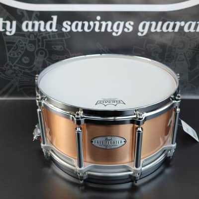 Pearl Free Floater Phosphor Bronze Snare Drum 6.5" × 14"(CLEARENCE) image 8