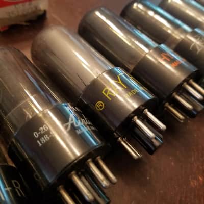 RCA etc. Pair (2) 35L6GT/G Beam Pentode tNOS TESTED Vacuum Tube grey glass 35L6GT Audio 1936-1954 image 4