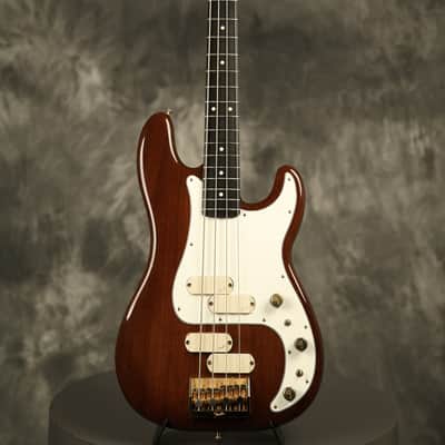 1983 Fender Gold Elite II Precision Bass Walnut image 2