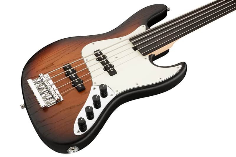 Sadowsky MetroLine 21-Fret Vintage J/J Bass 5-String Tigerstripe Ebony Fingerboard Fretless image 1