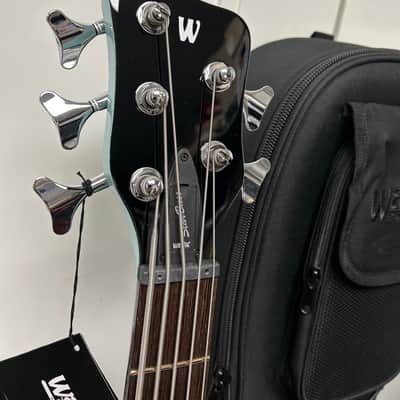Warwick RockBass Star Bass 5-String Semi-Hollow Bass Guitar 2025 - Solid Daphne Blue High Polish image 3