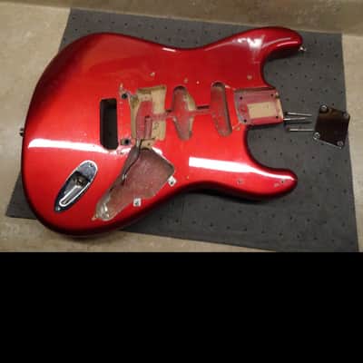 Fender Stratocaster 1988 -MIJ Japan-Floyd Rose ready- Candy Apple Red Metallic image 6