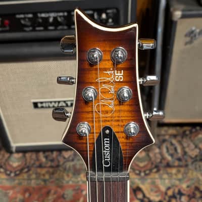 PRS SE Custom 24 Semi-Hollow Piezo 2025 - Present - Orange Tiger Smokeburst image 7