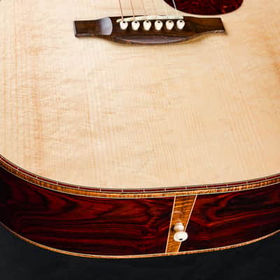 Bourgeois 000 Cutaway Large Soundhole Custom Cocobolo and Bearclaw Adirondack Spruce NEW image 15