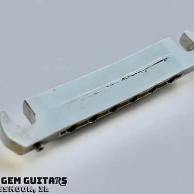 New! Gibson OEM Wraptail Tailpiece with Studs Nickel Finish fits Les Paul Special, Sg Special, Melody Maker Wrap Tail image 6