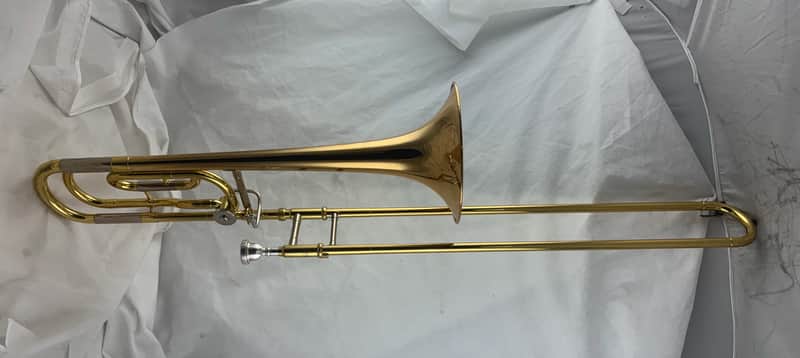 Yamaha YSL-448G Intermediate Bb/F Trombone 2010s - Lacquered Brass image 1