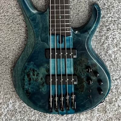 Mint Ibanez BTB945 COL 5-String Electric Bass Guitar, Cosmic Blue Low Gloss FInish image 1