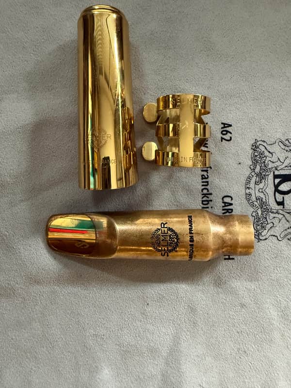 Selmer Bec Tenor Jazz tribute 8 (open tip) 2010-2015 - Gold plated image 1