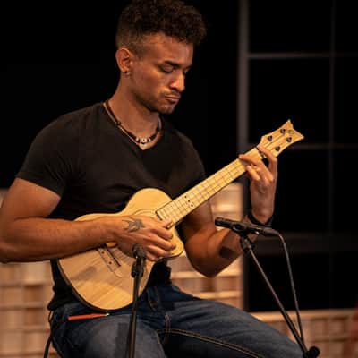 Ortega RUNAB-TE Bamboo Series Solid Bamboo Top & Neck 4-String Tenor Acoustic-Electric Ukulele w/Gig Bag image 17