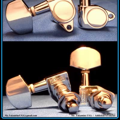 Takamine G Series  TGP0550C Tuning Machine Heads / Tuners / Set of 6 / OEM Part  CHROME image 11